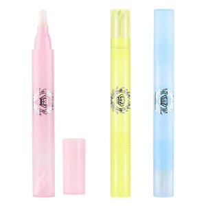 3Pcs Nail Polish Remover Corrector Pen,Refillable Nail Edge Cleaning Pen Makeup Remover Pen with 11 Tapered Refill Tips