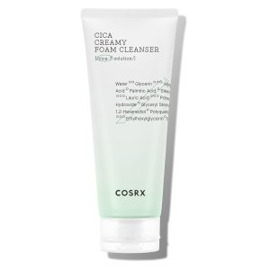 COSRX Pure Fit Cica Creamy Foam Cleanser, 5.07 fl oz / 150ml | Mild Cleanser for Sensitive Skin | 91% Naturally Derived Centella Complex | Animal Testing Free, Paraben Free, Korean Skincare