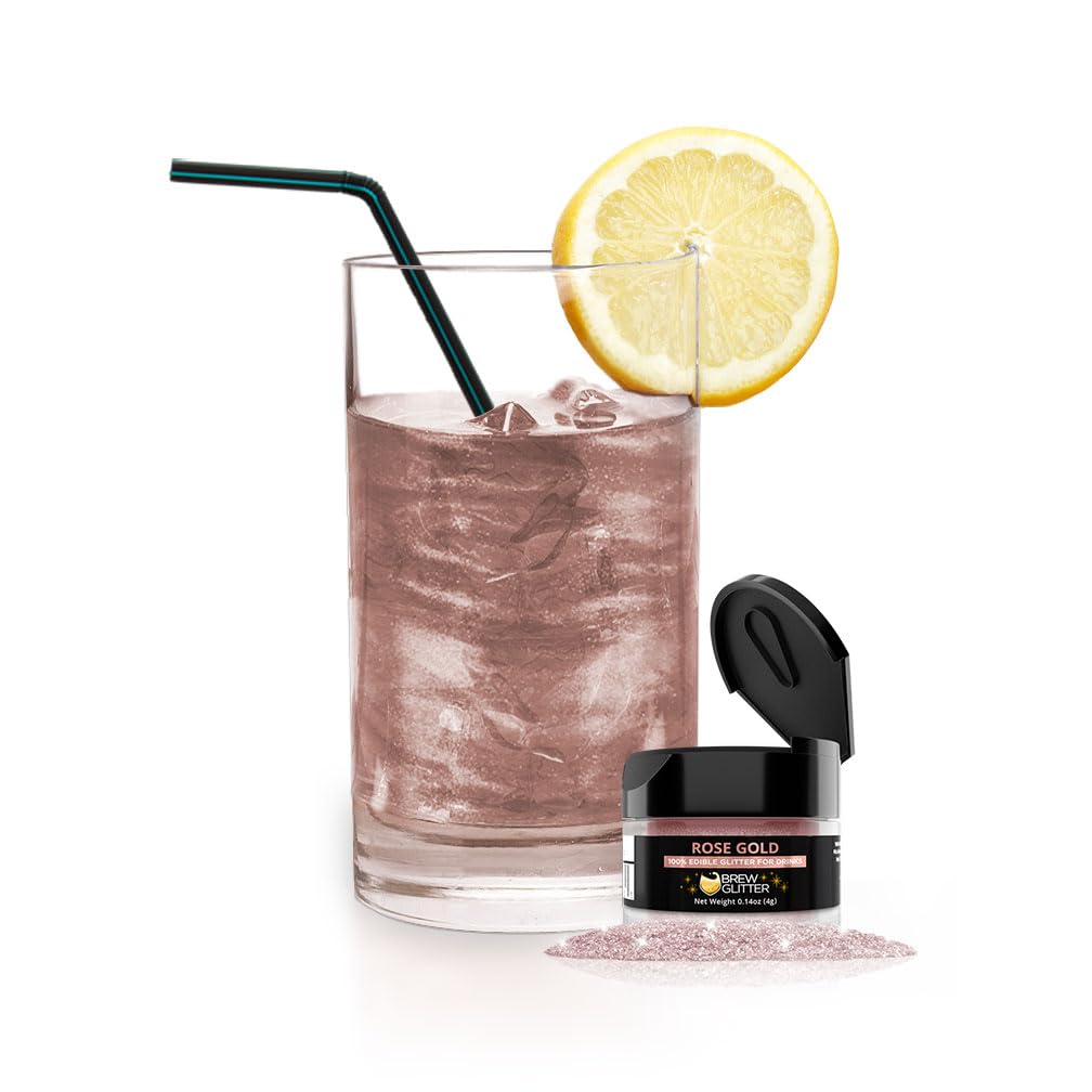 Brew Glitter – Black Shimmer (4g 1x Shaker Jar) | Edible Glitter for Beer, Cocktails and Mocktail Beverages! (Rose Gold) Brew Glitter – Black Shimmer (4g 1x Shaker Jar) | Edible Glitter for Beer, Cocktails and Mocktail Beverages! (Rose Gold)