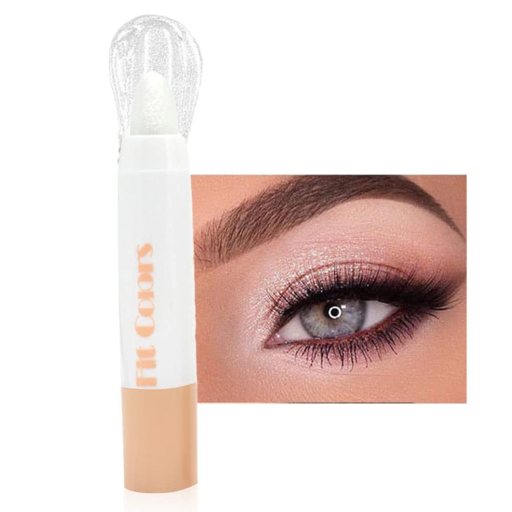 White Pearl Matte Eyeshadow Stick, Sparkling Pearlescent Cream Eye Shadow Pencil, 3 In 1 High Gloss Pen, Sleeping Silkworm Pen and Eyeshadow Pen Multifunctional Face Makeup Stick for Women, Long Lasting Waterproof (#01) White Pearl Matte Eyeshadow Stick, Sparkling Pearlescent Cream Eye Shadow Pencil, 3 In 1 High Gloss Pen, Sleeping Silkworm Pen and Eyeshadow Pen Multifunctional Face Makeup Stick for Women, Long Lasting Waterproof (#01)