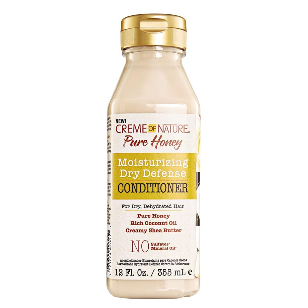 Coconut Oil & Shea Butter Conditioner by Creme of Nature,Dry Defense for Damaged Hair, Formula with Pure Honey, 12.07 Fl Oz Coconut Oil & Shea Butter Conditioner by Creme of Nature,Dry Defense for Damaged Hair, Formula with Pure Honey, 12.07 Fl Oz
