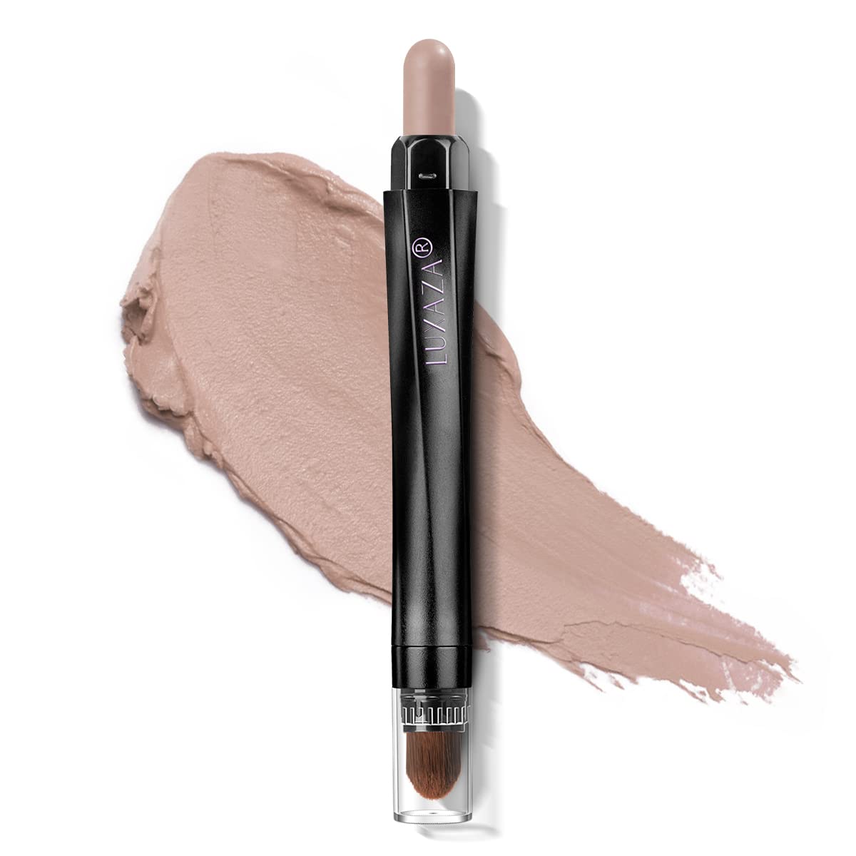 Cream Single Eyeshadow Stick with Blending Brush, Hypoallergenic Eye Shadow Stick Makeup, Pro Waterproof & Long Lasting Eye Brightener Stick, Eyeshadow Pencil Crayon Matte #86 Cream Single Eyeshadow Stick with Blending Brush, Hypoallergenic Eye Shadow Stick Makeup, Pro Waterproof & Long Lasting Eye Brightener Stick, Eyeshadow Pencil Crayon Matte #86