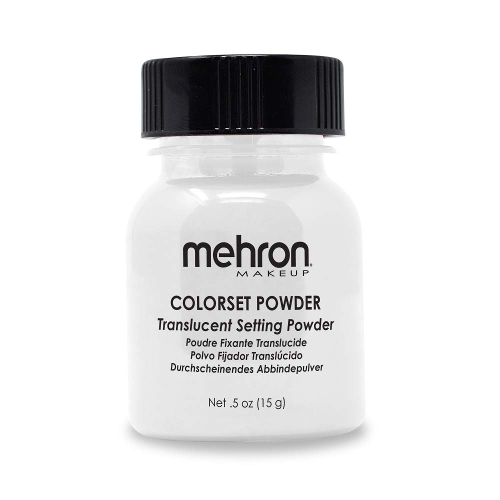 Mehron Makeup Colorset Powder | Translucent Powder Setting Powder | Face Powder For Special Effects, Halloween, & Film 0.5 oz (14 g) Mehron Makeup Colorset Powder | Translucent Powder Setting Powder | Face Powder For Special Effects, Halloween, & Film 0.5 oz (14 g)