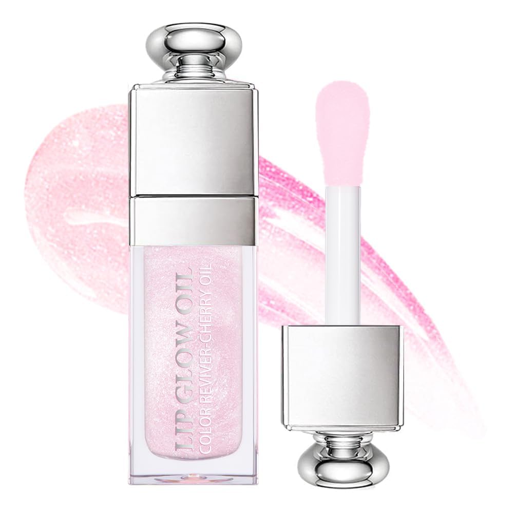 Hydrating Lip Glow Oil-Lip care oil- Lip Oil Tinted for Lip Care and Dry Lips-Prevents Dry Cracked-Non-sticky Big Brush Head-Lip Plumping -Lip Oil gloss tinted-008 Hydrating Lip Glow Oil-Lip care oil- Lip Oil Tinted for Lip Care and Dry Lips-Prevents Dry Cracked-Non-sticky Big Brush Head-Lip Plumping -Lip Oil gloss tinted-008