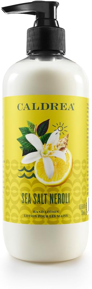Caldrea Hand Lotion, For Dry Hands, Made with Shea Butter, Aloe Vera, and Glycerin and Other Thoughtfully Chosen Ingredients, Sea Salt Neroli Scent, 10.8 oz Caldrea Hand Lotion, For Dry Hands, Made with Shea Butter, Aloe Vera, and Glycerin and Other Thoughtfully Chosen Ingredients, Sea Salt Neroli Scent, 10.8 oz