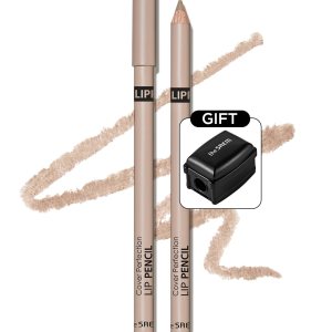 THESAEM Cover Perfection Lip Pencil – Slim, Easy-Blend & Overlip Makeup, Creamy Matte Lip Liner, Long-Lasting with Built-In Sharpener (06 Oat)