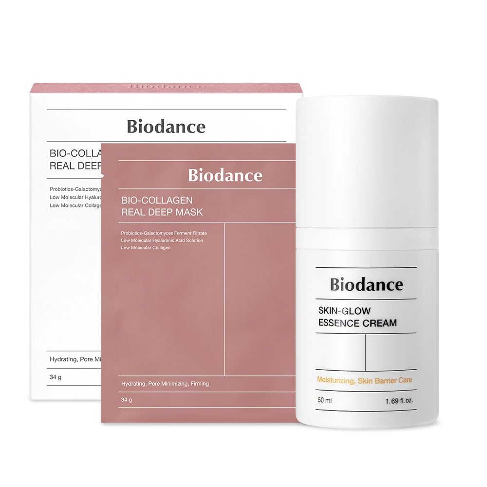 BIODANCE Essential Duo: Bio-Collagen Real Deep Mask & Skin-Glow Essence Cream BIODANCE Essential Duo: Bio-Collagen Real Deep Mask & Skin-Glow Essence Cream