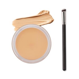 Single Color Face Correcting Concealer,Makeup Matte Cream Contour with Brush,High Adherence Concealer Foundation Palette Waterproof LongLasting for Conceals Dark Circles,Acne,Redness,Blemish (#05, 6g)