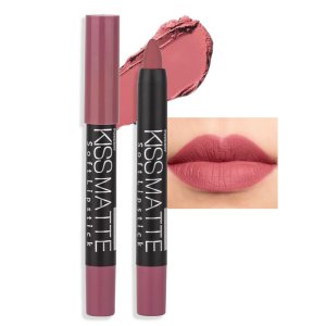 BINGBRUSH Smooth Longwear Lipstick Pack Set, Matte Color Stick Ultimate Lip Crayon for Makeup Collection – Waterproof Velvet Lipgloss Lip Stain (15#)