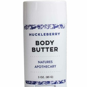 NATURE’S APOTHECARY Huckleberry Organic Body Butter – 24 Hour Intense Hydrating Moisturizer to Nourish and Restore Skin, Hypoallergenic, All-Natural, Plant-Derived, Made in USA by DAYSPA Body Basics