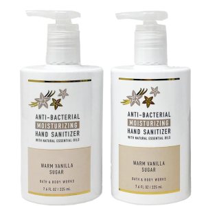 Bath & Body Works Moisturizing Hand Gel – Value Pack Lot of 2 – Full Size (Warm Vanilla Sugar)