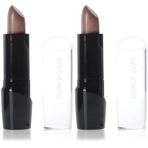 wet n wild Silk Finish Lipstick, Hydrating Lip Color, Rich Buildable Color, Breeze Nude (Pack of 2)