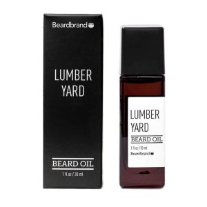 Beardbrand Lumber Yard Mens Beard Oil – Beard Conditioner – Beard Softener for Men’s Grooming with Sandalwood & Cedar Oil Scent for Soft and Smooth Beard & Skin – 1 fl oz