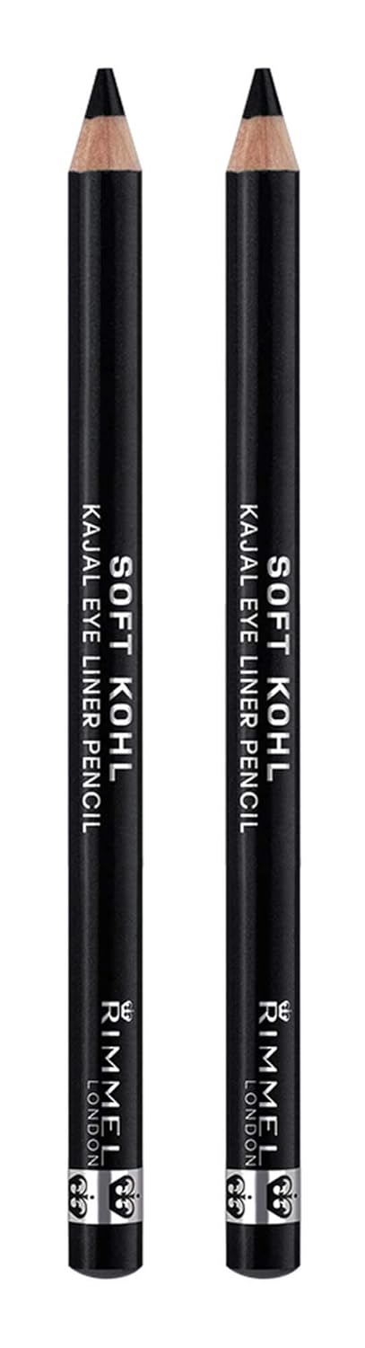 Rimmel Soft Kohl Kajal Eyeliner in Jet Black, 2 Count (Pack of 1) Rimmel Soft Kohl Kajal Eyeliner in Jet Black, 2 Count (Pack of 1)