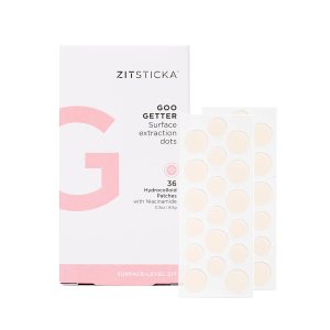 ZitSticka Hydrocolloid Patches | 36 Pack GOO GETTER Pimple Patches to Cover Zits & Blemishes | Acne Treatment or Healing Acne Dots, Exfoliating & Moisturizing Skin | Zit Patch and Pimple Stickers