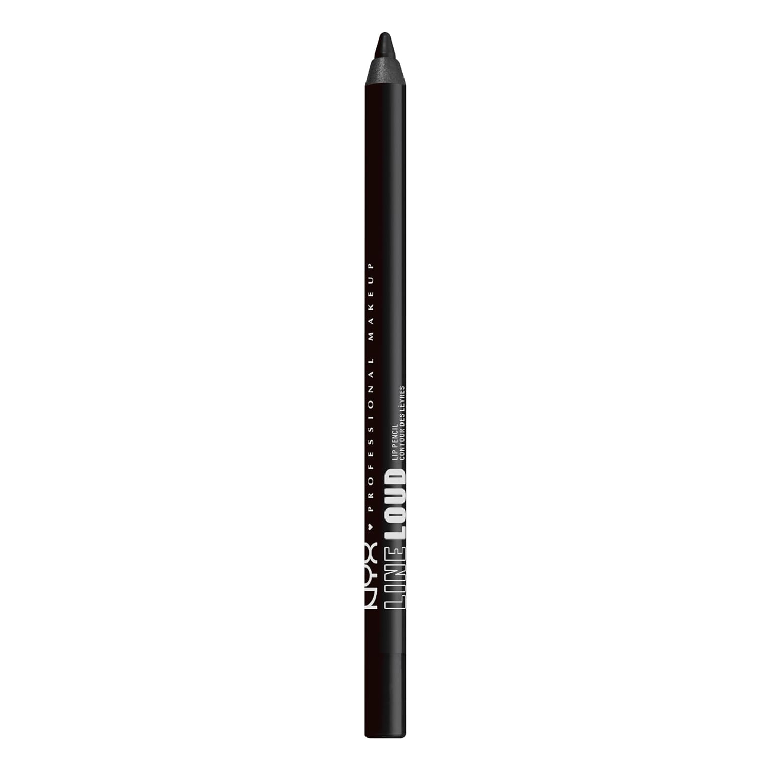 NYX PROFESSIONAL MAKEUP Line Loud Lip Liner, Longwear and Pigmented Lip Pencil with Jojoba Oil & Vitamin E – Evil Genius (Black) NYX PROFESSIONAL MAKEUP Line Loud Lip Liner, Longwear and Pigmented Lip Pencil with Jojoba Oil & Vitamin E – Evil Genius (Black)