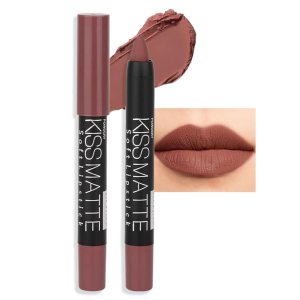 BINGBRUSH Smooth Longwear Lipstick Pack Set, Matte Color Stick Ultimate Lip Crayon for Makeup Collection – Waterproof Velvet Lipgloss Lip Stain (08#)