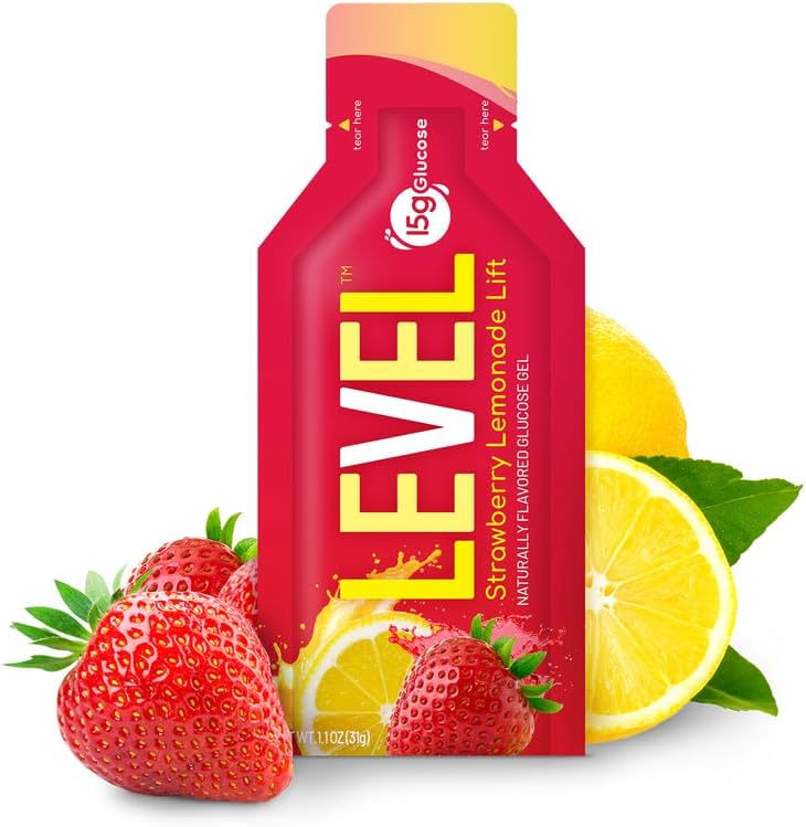 LEVEL Life Strawberry Lemonade Lift Glucose Gel – 5 Pack – FSA/HSA Eligible – Made in The USA LEVEL Life Strawberry Lemonade Lift Glucose Gel – 5 Pack – FSA/HSA Eligible – Made in The USA