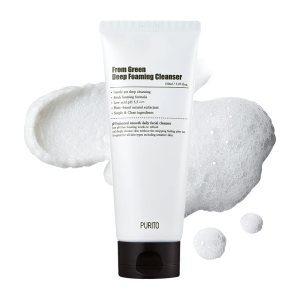 PURITO From Green Deep Foaming Cleanser 150ml / 5.07 fl.oz, pH 5.5, plant-based, natural ingredients, cruelty-free, Vegan