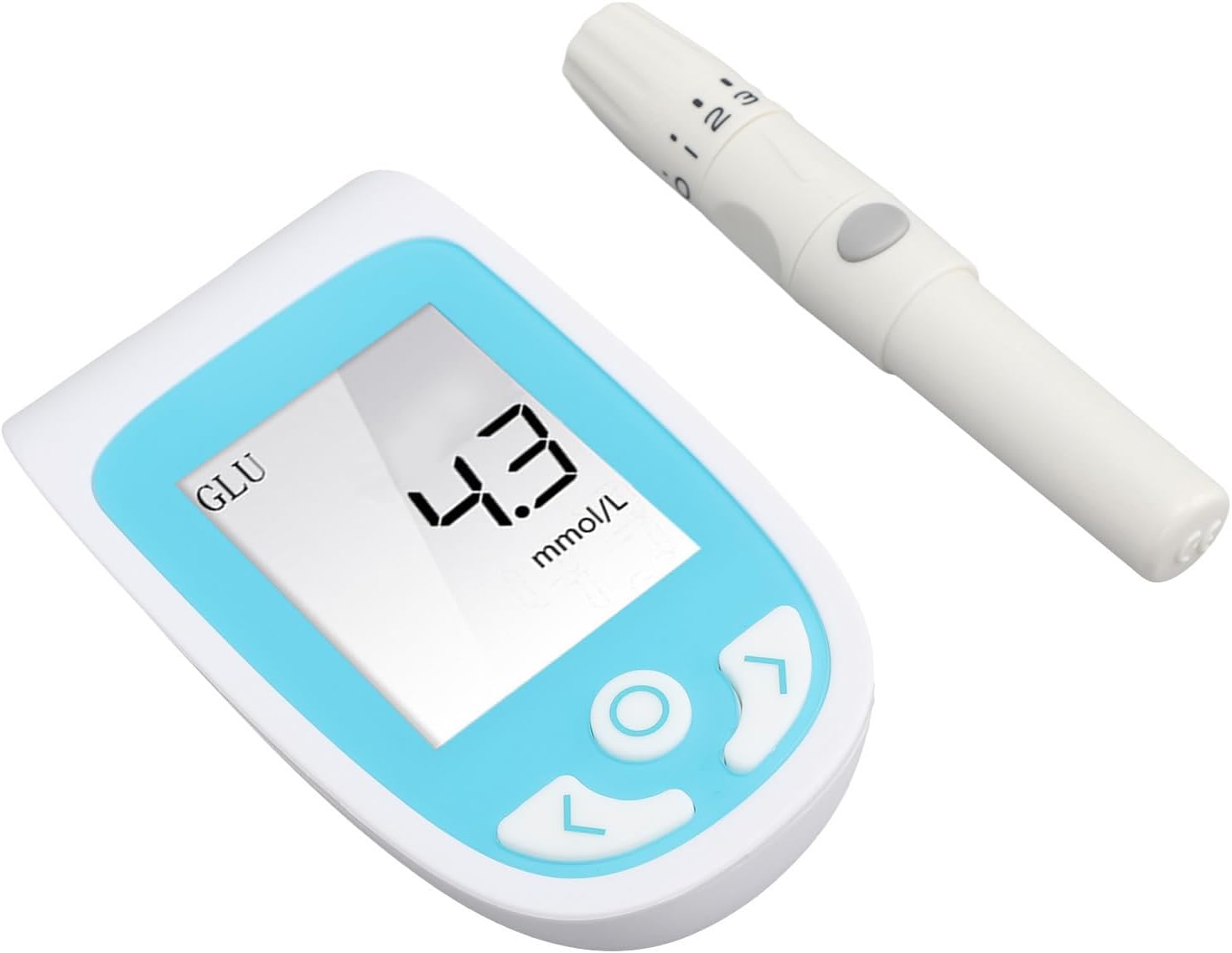 Blood Glucose Monitor Kit, Blood Sugar Tester with Clear Screen, Easy Operation with Storage Case for Diabetes Blood Glucose Monitor Kit, Blood Sugar Tester with Clear Screen, Easy Operation with Storage Case for Diabetes