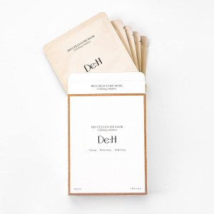 Bio Cellulose Face Sheet Mask | Anti-Aging Korean Collagen Brightening & Hydrating Face Masks Skincare with Organic Coconut Gel Sheet | 5-Pack