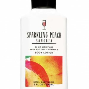 Bath & Body Works Sparkling Peach Sangria Body Lotion, 8 Fl Oz, 24 Hour Moisture Shea Butter, Coconut Oil and Vitamin E.
