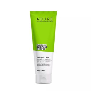 ACURE Curiously Clarifying Shampoo – 8 Fl Oz – Performance-Driven Hair Care Gently Cleanses, Removes Buildup, Boosts Shine & Replenishes Moisture – Lemongrass & Argan, 100% Vegan