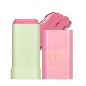 Blush Stick for Cheeks and Lips, On-the-Go Blush, Hydrating Solid Cheek Tint, Multi-use Blush Makeup Stick for Beautiful and Natural Shades, Tinted Moisture Stick Ued on Eyes Lips and Cheeks