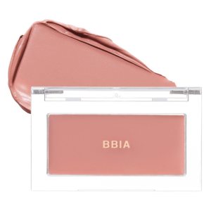 BBIA Ready To Wear Downy Cheek Cream Blush 8 Color – Creamy Blendable & Buildable Blush Dewy Texture & Matte Finish High Pigment Longlasting Lightweight Natural Face Makeup, 0.12oz (06 DOWNY FIG)