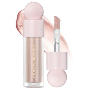 Liquid Highlighter, Shimmer Face Body Highlighter Wand,Waterproof and Long-lasting Cream Smooth Highlighter Illuminator, Silky Natural Glow Makeup Stick for Body, 03#ROSE GOLD