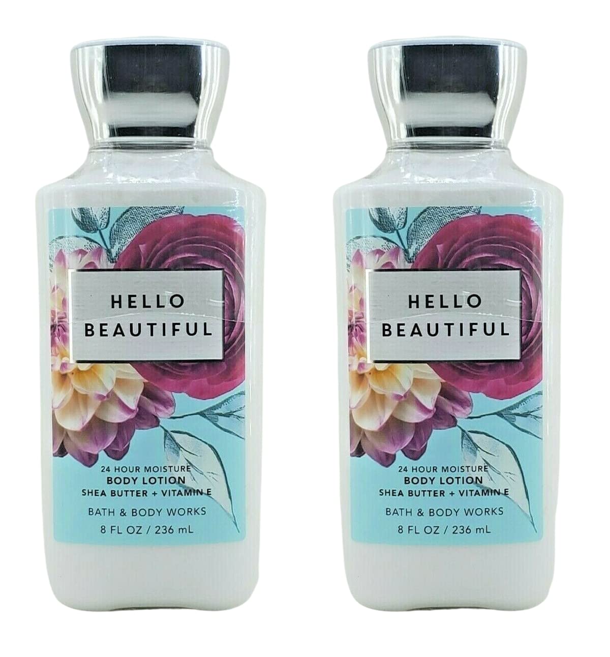Bath and Body Works Super Smooth Body Lotion Sets Gift For Women 8 Oz -2 Pack (Hello Beautiful) Bath and Body Works Super Smooth Body Lotion Sets Gift For Women 8 Oz -2 Pack (Hello Beautiful)