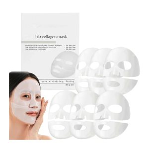 Bio-collagen Real Deep Mask Collagen Face Mask Collagen Mask Deep Collagen Anti Wrinkle Lifting Mask Bio Collagen Face Mask Bio Collagen Face Mask Overnight(6PCS)