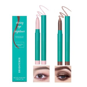 Eyeshadow Stick – Eye Brightener Stick – Cream eyeshadow,Waterproof Glitter Highlighter Eye Liner,Shimmer Creamy Long Lasting Eye Shadow Makeup(Pink & Mauve taupe)