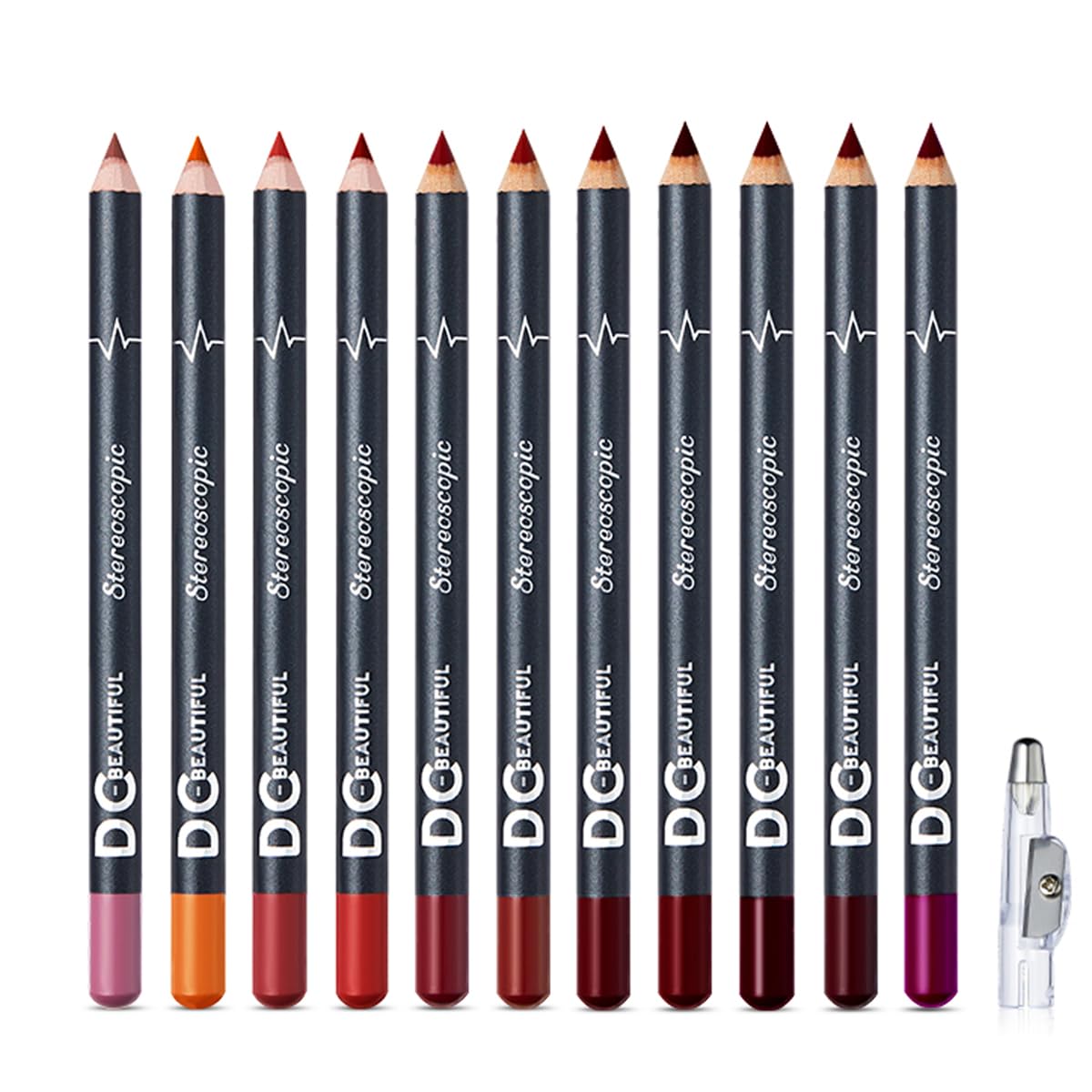 12Pcs Lot Set 12 Colors Lip Liner Pencil Waterproof Non-marking Matt Velvet Lipstick Pen, Professional Long Lasting Lipliner Set with Sharpener 12Pcs Lot Set 12 Colors Lip Liner Pencil Waterproof Non-marking Matt Velvet Lipstick Pen, Professional Long Lasting Lipliner Set with Sharpener