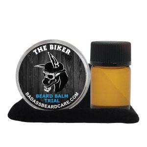 Badass Beard Care Beard Oil and Balm Trial Pack For Men – The Biker Scent – All Natural Ingredients, Keeps Beard and Mustache Full, Soft and Healthy, Reduce Itchy, Promote Healthy Growth