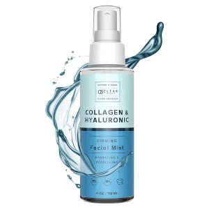 Hyaluronic Acid & Collagen Face Mist – Moisturizes & Hydrates Skin & Calms Redness, Balancing & Toning Facial Mist Spray – Cruelty Free Korean Skin Care For All Skin Types – 4 OZ
