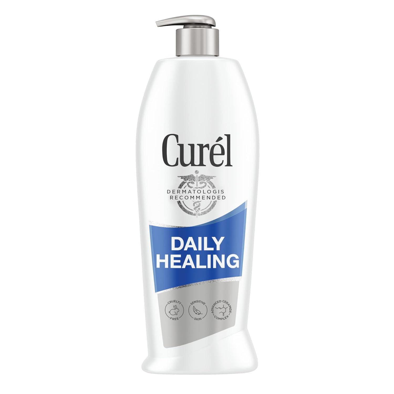 Curél Daily Healing Body Lotion for Dry Skin, Repairs Dry Skin and Retains Moisture, Body and Hand Lotion, 20 Ounce, with Advanced Ceramides Complex Curél Daily Healing Body Lotion for Dry Skin, Repairs Dry Skin and Retains Moisture, Body and Hand Lotion, 20 Ounce, with Advanced Ceramides Complex