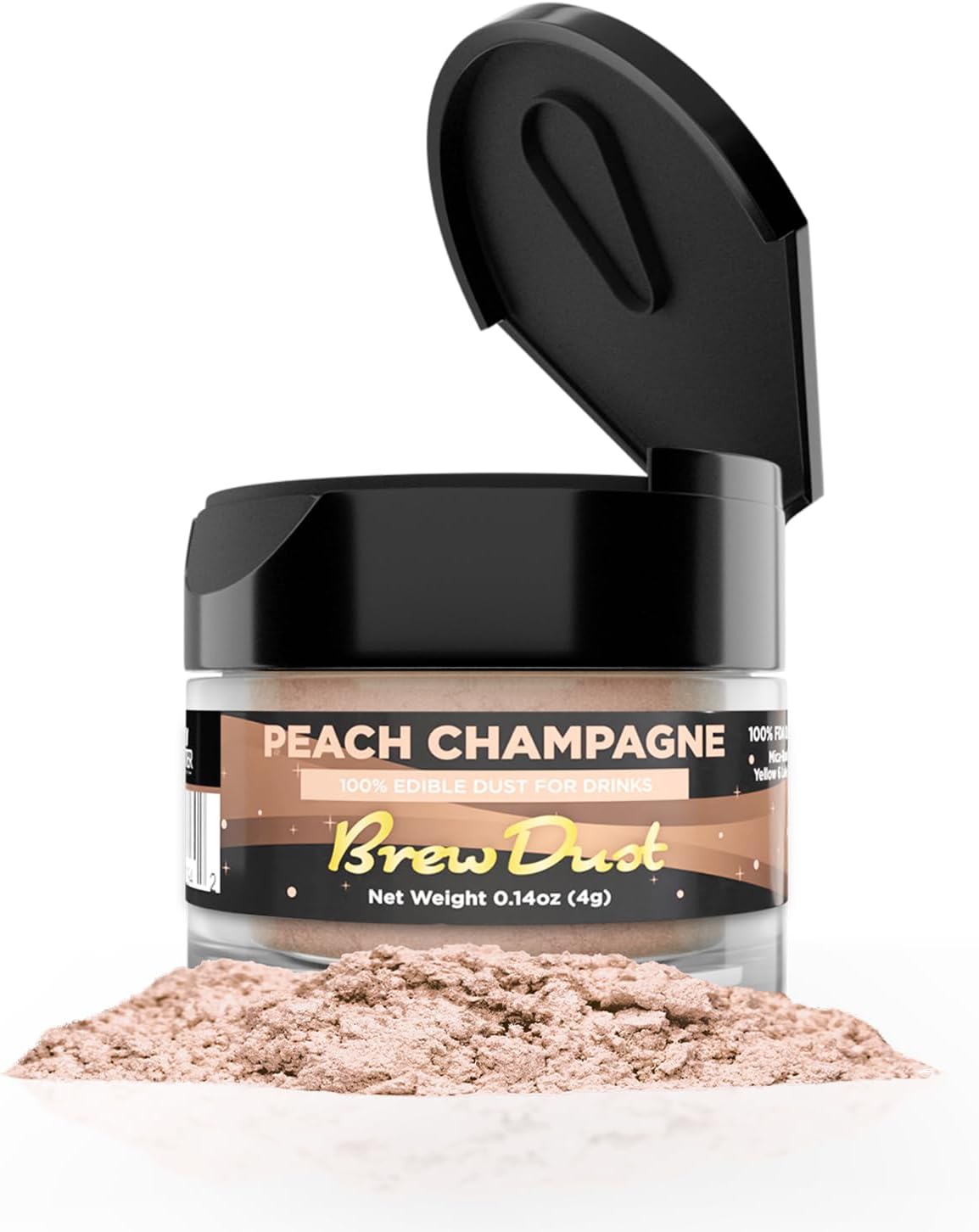 Bakell Brew Dust – Peach Champagne (4g) | Edible Shimmery Drink Glitter for Beverages, Drinks & Cocktails Bakell Brew Dust – Peach Champagne (4g) | Edible Shimmery Drink Glitter for Beverages, Drinks & Cocktails