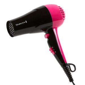Remington Compact Styler – Small & Portable Hair Dryer – Ceramic Blow Dryer with 2 Heat/Speed Settings & Cool Shot Button for Smooth Finish – Travel Size Lightweight Handheld Dryer, 1875W