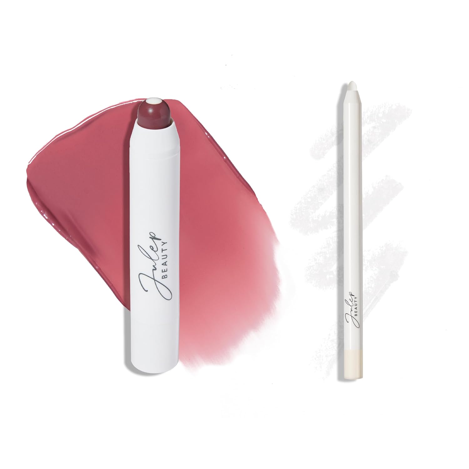 The Perfect Pair 2pc Set: Julep It’s Balm Tinted Lip Balm Rich Plum and With a Trace Retractable Creamy Long-Lasting Lip Liner, Clear As Day The Perfect Pair 2pc Set: Julep It’s Balm Tinted Lip Balm Rich Plum and With a Trace Retractable Creamy Long-Lasting Lip Liner, Clear As Day