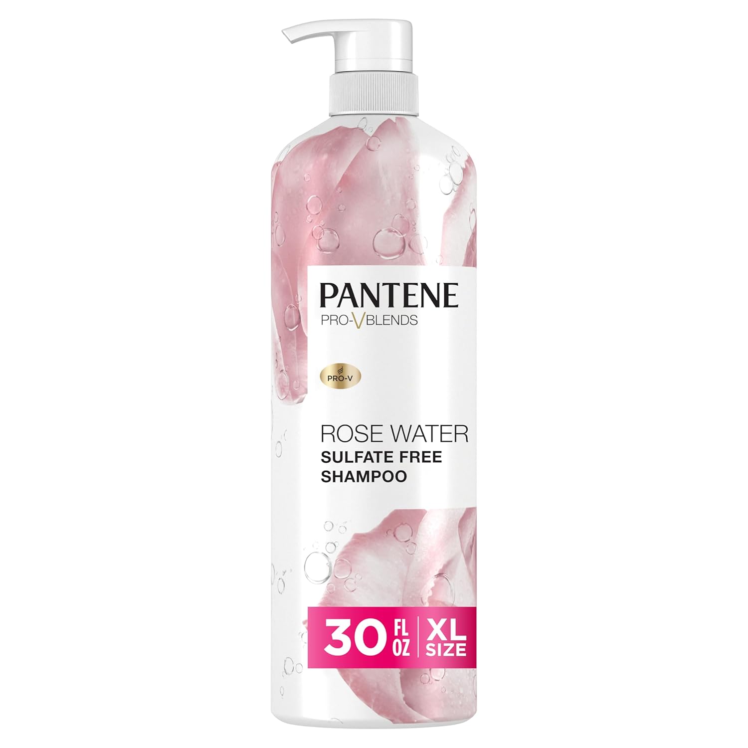 Pantene Sulfate Free Rose Water Shampoo, Soothes, Replenishes Hydration, Safe for Color Treated Hair, Nutrient Infused with Vitamin B5 and Antioxidants, Pro-V Blends, 30.0 oz Pantene Sulfate Free Rose Water Shampoo, Soothes, Replenishes Hydration, Safe for Color Treated Hair, Nutrient Infused with Vitamin B5 and Antioxidants, Pro-V Blends, 30.0 oz