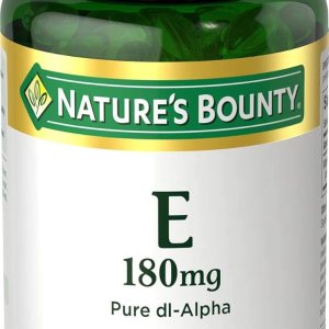 Nature’s Bounty Vitamin E Pills and Supplement Softgels, Supports Antioxidant Health, 400iu, Multi, 180 mg, 120 Count (Pack of 1)