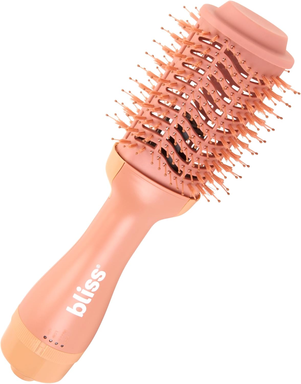 Bliss Hair Dryer Brush – One Step Styling Thermal Blowout Brush Hair Dryer – Hair Volumizer Blow Dryer Heated Round Brush, Peach Bliss Hair Dryer Brush – One Step Styling Thermal Blowout Brush Hair Dryer – Hair Volumizer Blow Dryer Heated Round Brush, Peach