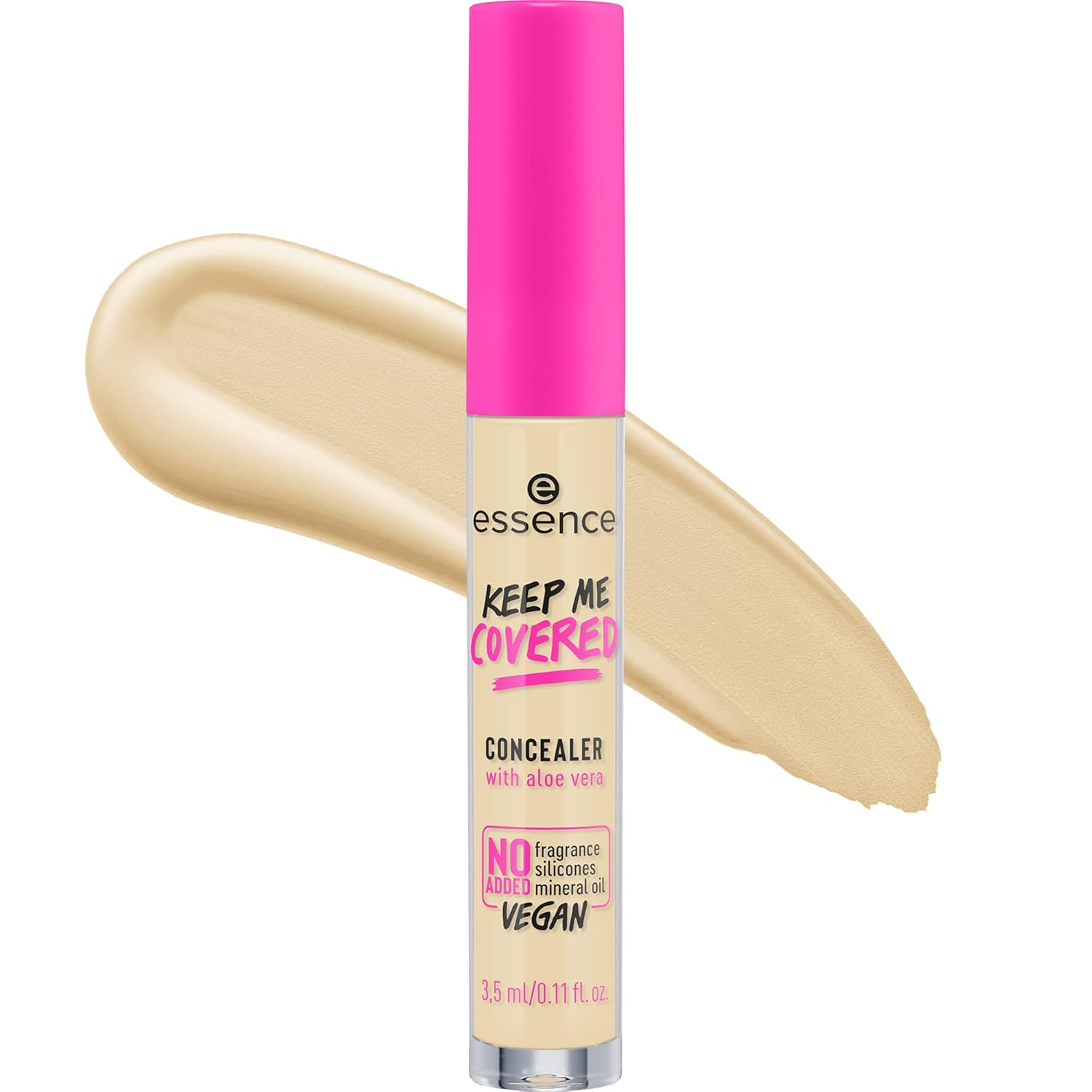 essence | Keep Me Covered Concealer (10 | Pale)| Lightweight, Non-Comedogenic, Buildable Coverage | Vegan, Cruelty Free & Paraben Free essence | Keep Me Covered Concealer (10 | Pale)| Lightweight, Non-Comedogenic, Buildable Coverage | Vegan, Cruelty Free & Paraben Free
