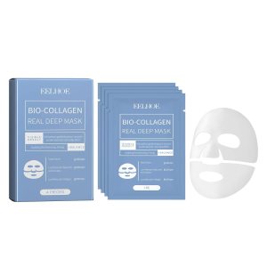 Bio Collagen Real Deep Mask, Deep Collagen Anti Wrinkle Lifting Mask, Deep Hydrating and Firming Overnight Hydrogel Mask