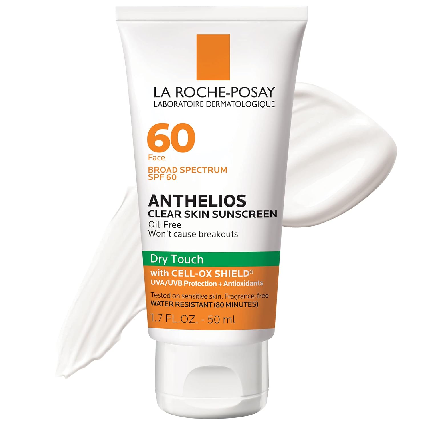 La Roche-Posay Anthelios Clear Skin Sunscreen Dry Touch SPF 60 | Oil Free Sunscreen For Face | Oil Absorbing | Broad Spectrum SPF + Antioxidants | Non-Greasy | Oxybenzone Free | Travel Size Sunscreen La Roche-Posay Anthelios Clear Skin Sunscreen Dry Touch SPF 60 | Oil Free Sunscreen For Face | Oil Absorbing | Broad Spectrum SPF + Antioxidants | Non-Greasy | Oxybenzone Free | Travel Size Sunscreen