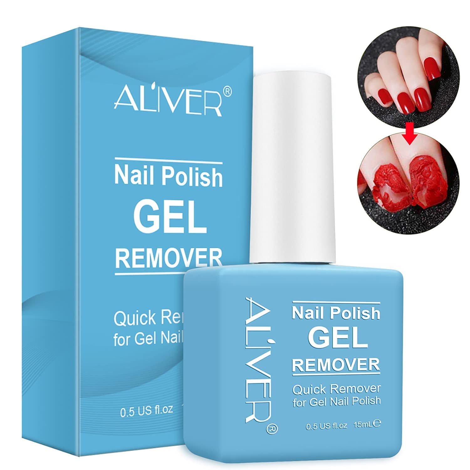Gel Nail Polish Remover 1pcs, Professional Gel Polish Remover for Nails, No Need for Foil, Quick & Easy Polish Remover In 2-3 Minutes, No Need Soaking Or Wrapping-15ml Gel Nail Polish Remover 1pcs, Professional Gel Polish Remover for Nails, No Need for Foil, Quick & Easy Polish Remover In 2-3 Minutes, No Need Soaking Or Wrapping-15ml