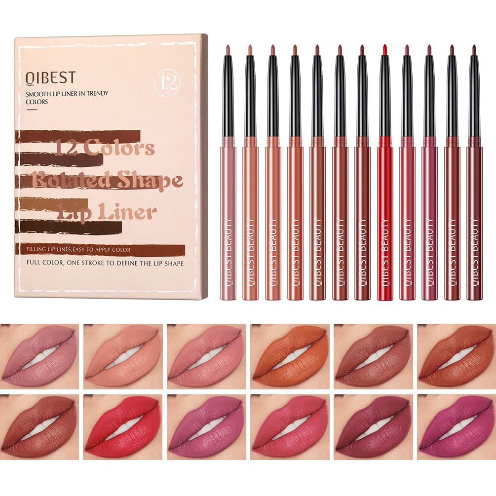 12 Colors Matte Lip Liner Set,Long Lasting Fade Resistant Lip Liner Pencil,Waterproof Red Nude Velvet Lipstick Pen High Pigmented Lip Liner for Women 12 Colors Matte Lip Liner Set,Long Lasting Fade Resistant Lip Liner Pencil,Waterproof Red Nude Velvet Lipstick Pen High Pigmented Lip Liner for Women