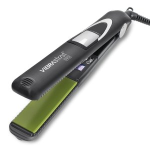 Vibrastrait Pro Vibrating Ceramic Tourmaline Ionic Flat Iron, 1-inch – Fast, Frizz-Free Ceramic Hair Straightener with Easy, Gentle Glide for Waves, Curls, Smooth Hair – Professional Styling Tools