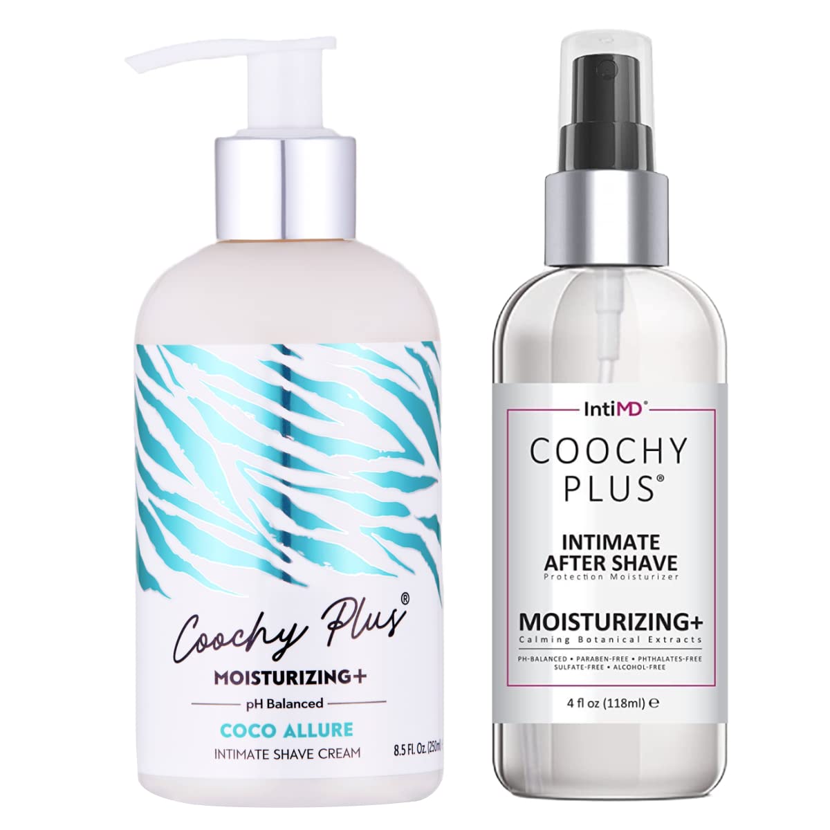 Coochy Plus Intimate Shaving Complete Kit – COCO ALLURE & Organic After Shave Protection Soothing Moisturizer Mist – Antioxidant Formula Prevents Razor Burns, Itchiness & Ingrown Hairs Coochy Plus Intimate Shaving Complete Kit – COCO ALLURE & Organic After Shave Protection Soothing Moisturizer Mist – Antioxidant Formula Prevents Razor Burns, Itchiness & Ingrown Hairs
